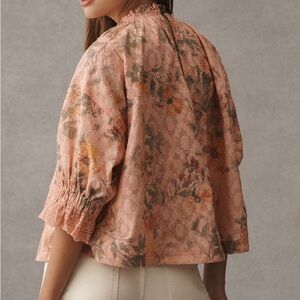Floral Peach Blouse
